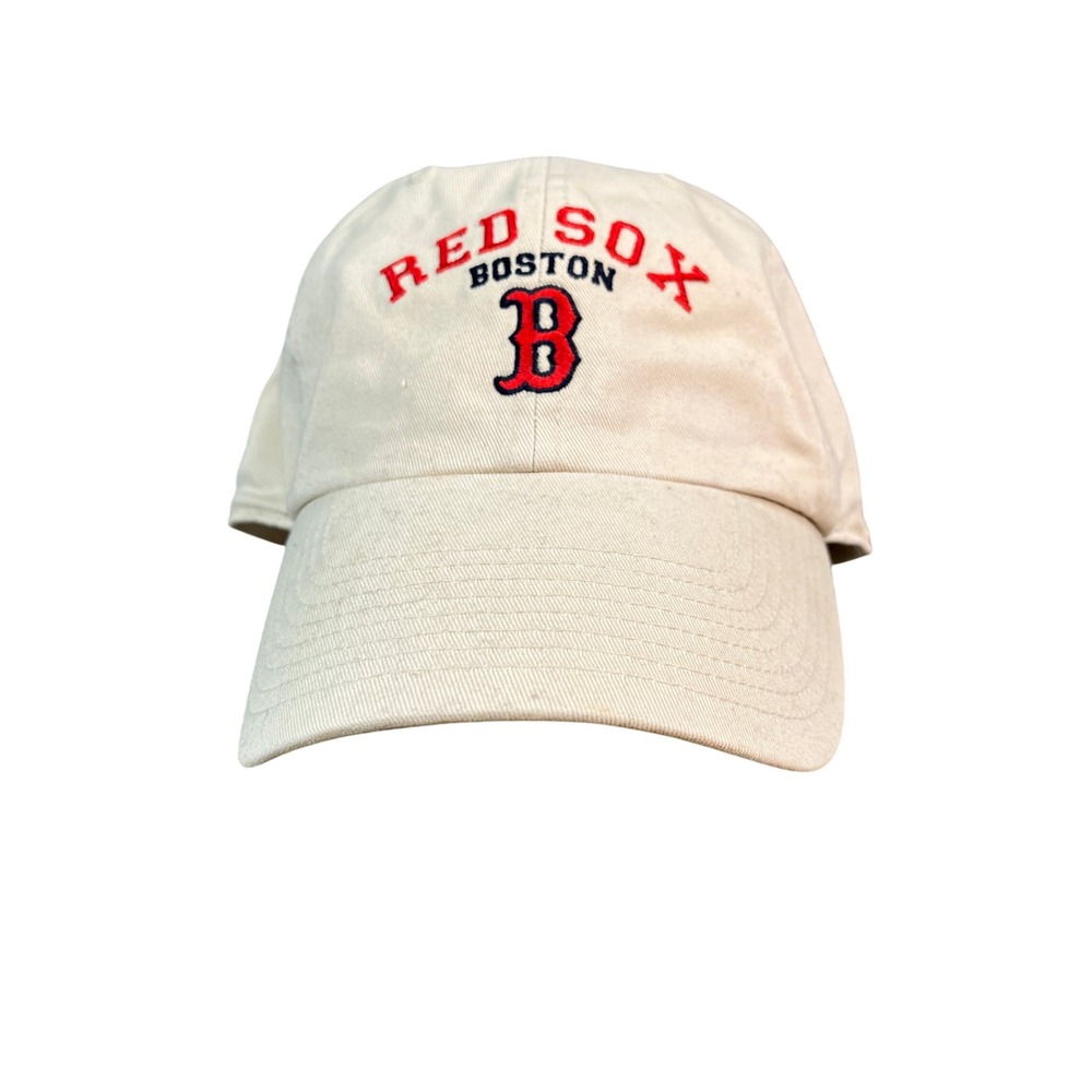 Boston Red Sox MLB Hat Twins Enterprise Khaki Tan Embroidered Baseball Cap OSFA
